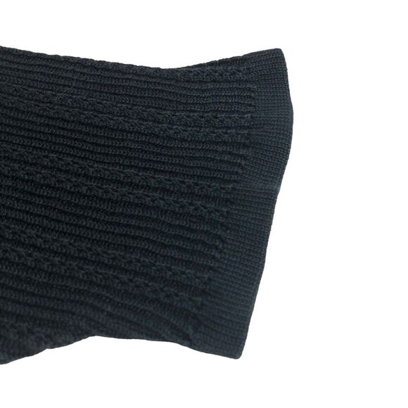 Neiman Marcus Exclusive Sweater Top Womens Small Black Silk Short Sleeve Knit - Picture 6 of 14